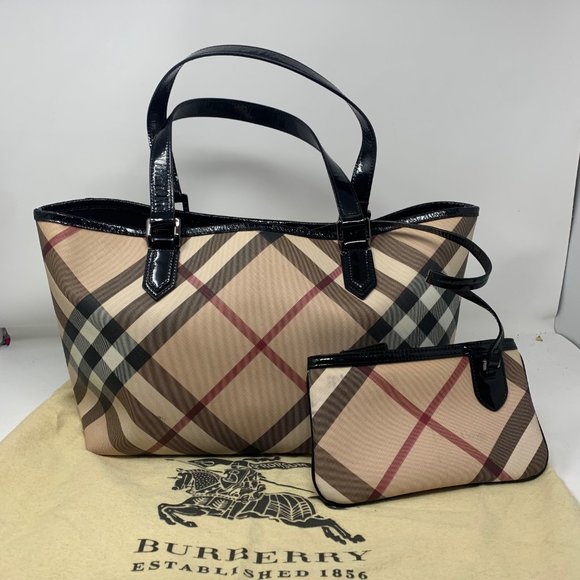 Burberry Handbags - BURBERRY Multi Check PVC Shoulder Bag